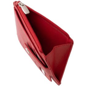    Hnedý kožený držiak na karty La Scala, držiak na papierové peniaze