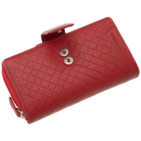  Dámska kožená peňaženka La Scala béžová 16 × 10 cm