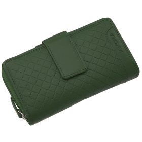  Dámska kožená peňaženka La Scala béžová 16 × 10 cm