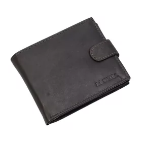    Široký remienok La Scala, tmavohnedá, pánska kožená peňaženka, s RFID ochranou