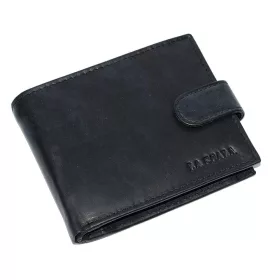    La Scala komplexný remienok, čierny, pánska kožená peňaženka, s RFID ochranou