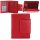  Dámska kožená peňaženka La Scala so širokým remienkom, červená