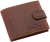  Pánska tmavohnedá kožená peňaženka GreenDeed v darčekovej krabičke 12 x 9,5 cm
