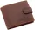 Pánska tmavohnedá kožená peňaženka GreenDeed v darčekovej krabičke 12 x 9,5 cm