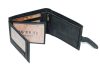  Divoká šelma pánska športová klipsová čierna kožená peňaženka 12x9,5 cm