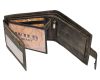  Pánska športová kožená peňaženka Wild Beast tmavohnedá 12x9,5 cm