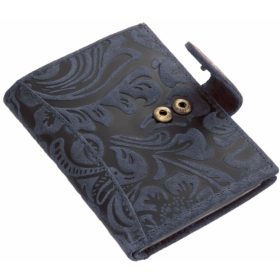  GreenDeed tmavohnedý kožený držiak na karty s klipom