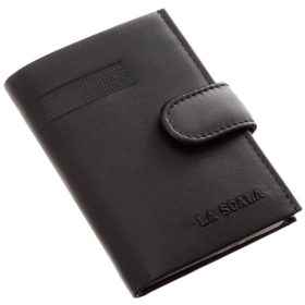  Červený kožený držiak na karty La Scala s vypínačom