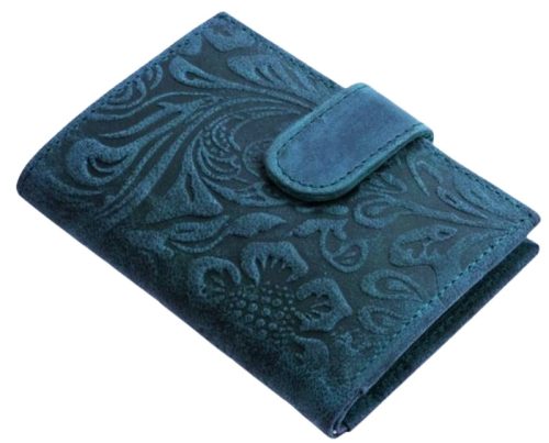  GreenDeed tmavohnedý kožený držiak na karty s klipom