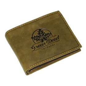  Kožená peňaženka GreenDeed s lesnou potlačou, RFID