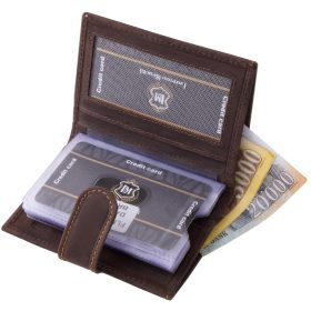    La Scala tmavohnedý držiak na karty s vypínačom, RFID ochrana