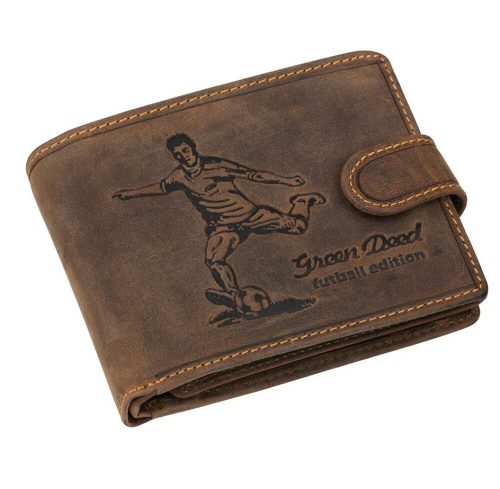  Kožená pripínacia peňaženka GreenDeed s futbalovým vzorom