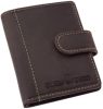  GreenDeed klipsový, hnedý kožený držiak na karty 10 × 8 cm