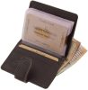  GreenDeed klipsový, hnedý kožený držiak na karty 10 × 8 cm