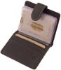  GreenDeed klipsový, hnedý kožený držiak na karty 10 × 8 cm