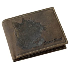  Kožená peňaženka GreenDeed so vzorom horských bicyklov