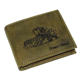    Kožená peňaženka GreenDeed s kombinovanou potlačou, RFID