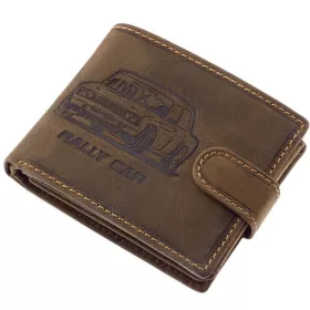    Rybárska kožená peňaženka GreenDeed so vzorom šťuky 12,3 x 9 cm