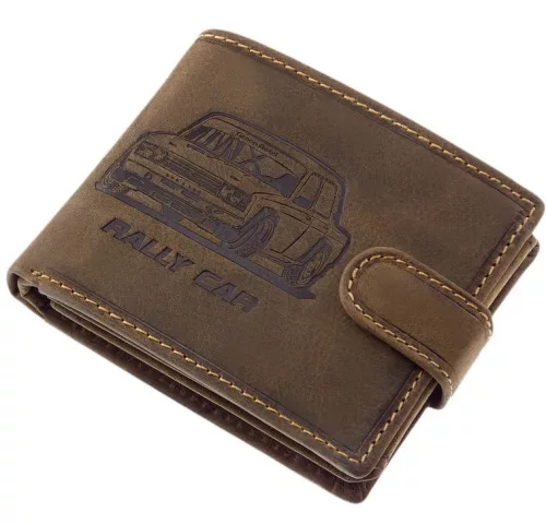  Rybárska kožená peňaženka GreenDeed so vzorom šťuky 12,3 x 9 cm