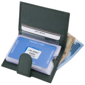    Komplexný remienok La Scala, červený kožený držiak na karty 10,8 × 8 cm