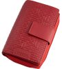  La Scala červená dámska veľká kožená peňaženka 19 x 10,5 cm