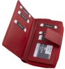  La Scala červená dámska veľká kožená peňaženka 19 x 10,5 cm