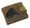  Kožená pripínacia peňaženka GreenDeed s potlačou konskej hlavy