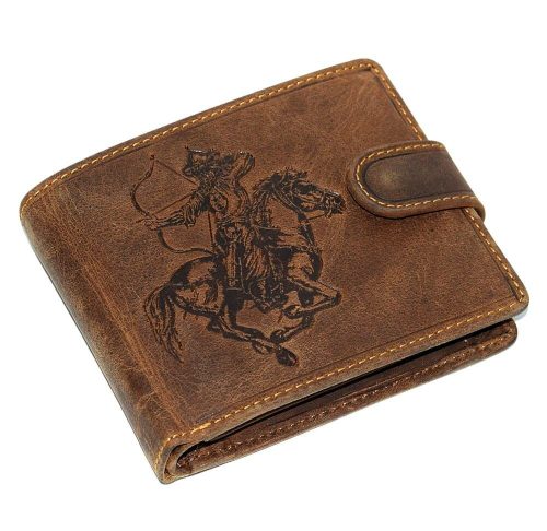  Kožená peňaženka GreenDeed s potlačou archer
