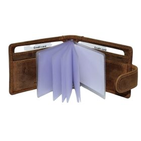    La Scala hnedá, horizontálny kožený držiak na karty, 24 ks., RFID
