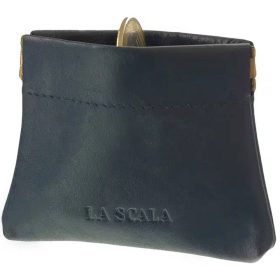  Kožený držiak na karty Massimo čierny