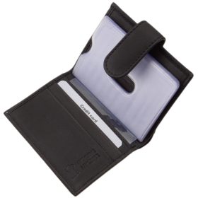  Červený kožený držiak na karty La Scala s vypínačom