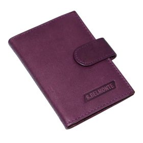  S.Belmonte fialový kožený držiak na karty