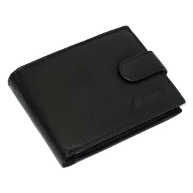    S. Belmonte čierna dámska kožená peňaženka 12 x 9,5 cm