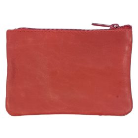  Červený kožený prívesok na kľúče 12 x 8 cm