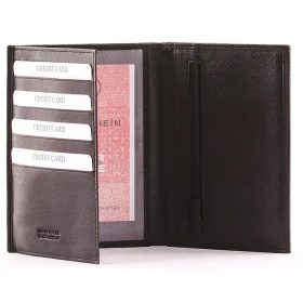    Dámsky kožený držiak na karty La Scala červený, držiak na papierové peniaze