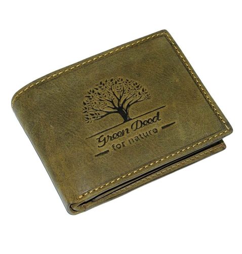  Kožená peňaženka GreenDeed s potlačou stromu života, RFID