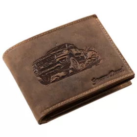 Lovecká kožená peňaženka GreenDeed so vzorom psa