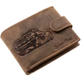  Lovecká kožená peňaženka GreenDeed so vzorom psa