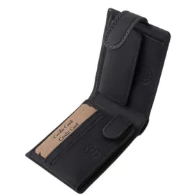    Pánska hnedá kožená peňaženka GreenDeed v darčekovej krabičke 10,5 × 8 cm