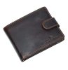  Pánska tmavohnedá kožená peňaženka GreenDeed v darčekovej krabičke 12 x 9,5 cm
