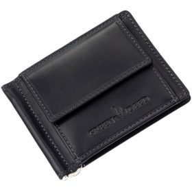    Čierna kožená dolárová peňaženka GreenDeed 11,8 × 9,2 cm