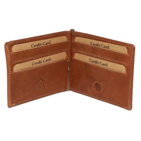    Kožená dolárová peňaženka v koňakovej farbe GreenDeed 11 × 9 cm