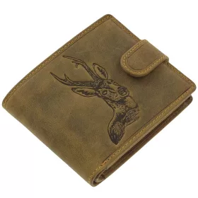    Pánska kožená peňaženka GreenDeed hunter so vzorom diviaka