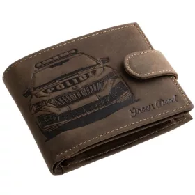  Kožená peňaženka GreenDeed s retro Lada, vzor Zsiguli