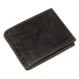    Kožená peňaženka na motorku GreenDeed tmavohnedá, RFID 12 × 9,2 cm