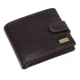    Pánska kožená peňaženka v darčekovej krabičke, hnedá, 11,5 x 9,5 cm