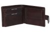  Pánska kožená peňaženka v darčekovej krabičke, hnedá, 11,5 x 9,5 cm