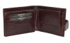  Pánska kožená peňaženka Giultieri so širokým remienkom tmavohnedej farby s RFID ochranou 13 x 9,5 cm