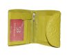  Dámska kožená peňaženka s potlačou S. Belmonte zelená 12,7 x 10 cm