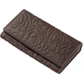    Čierna dámska kožená peňaženka Sylvia Belmonte 17,7 × 10 cm